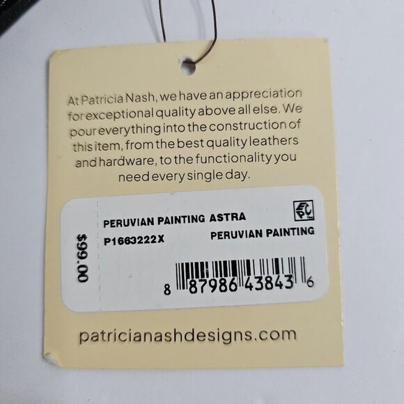 NEW PATRICIA NASH Astra Bifold Wallet PERUVIAN PAINTING FLORAL RFID Leather Coin - Picture 5 of 8